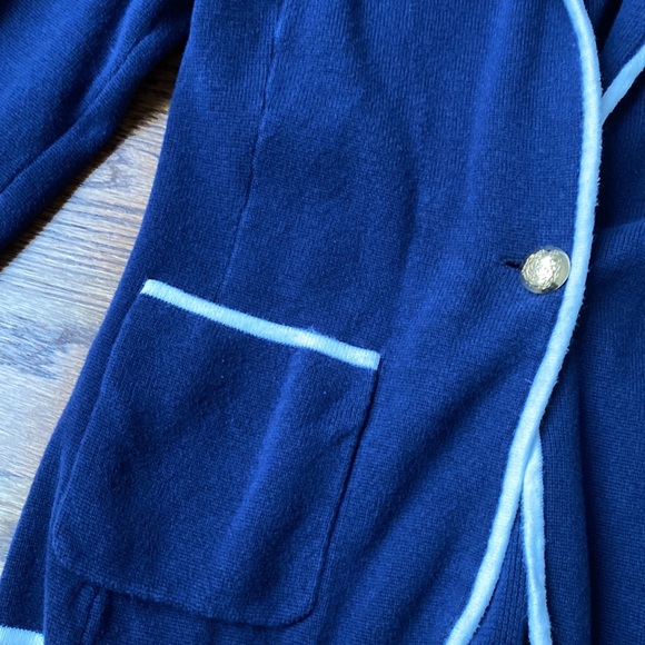 Ralph Lauren Women’s Cotton Crest Knit Blazer - Picture 4 of 5